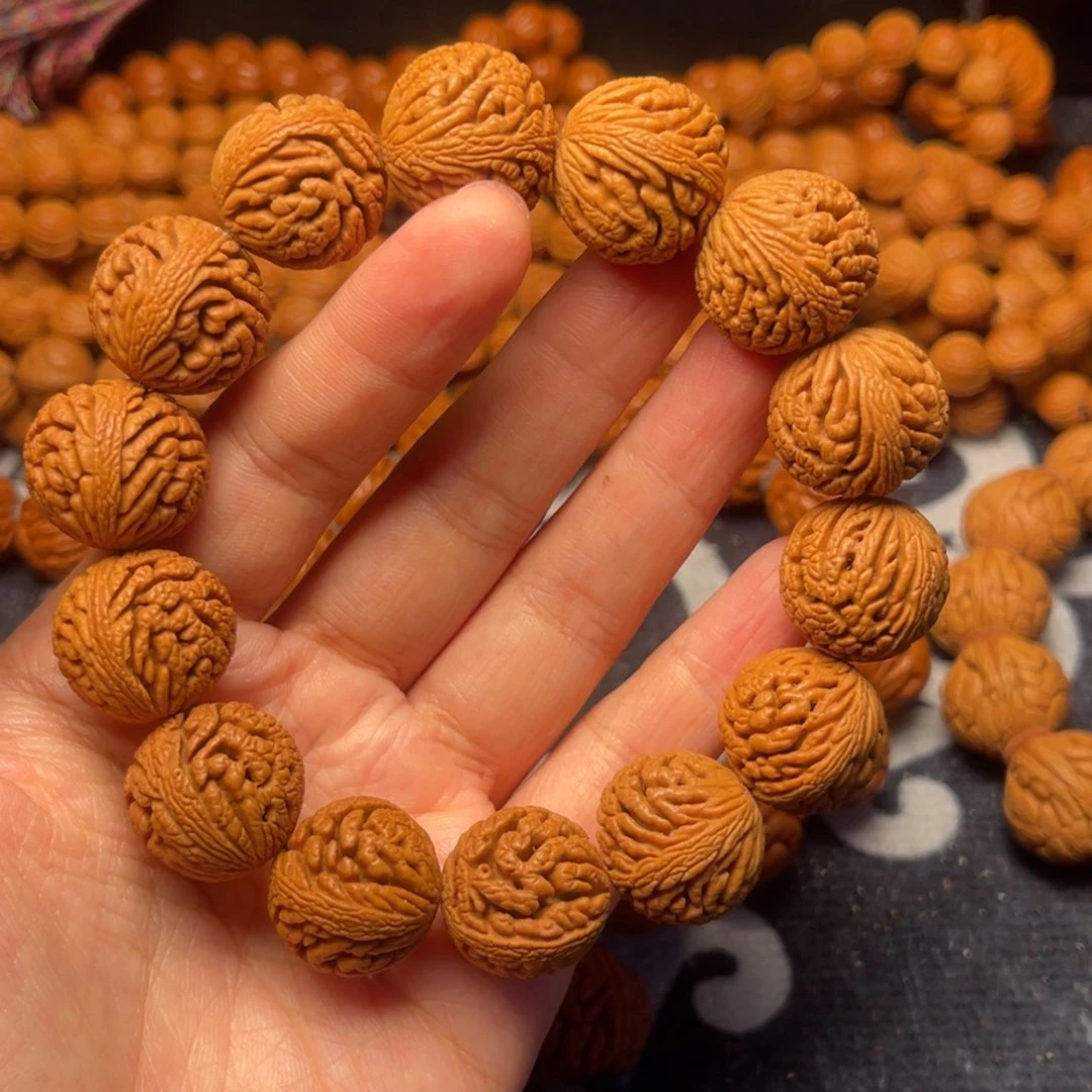 桃核手串龙纹桃核