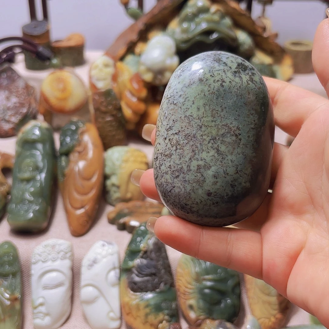 岫岩河磨玉（透闪石质玉）未镶嵌挂件