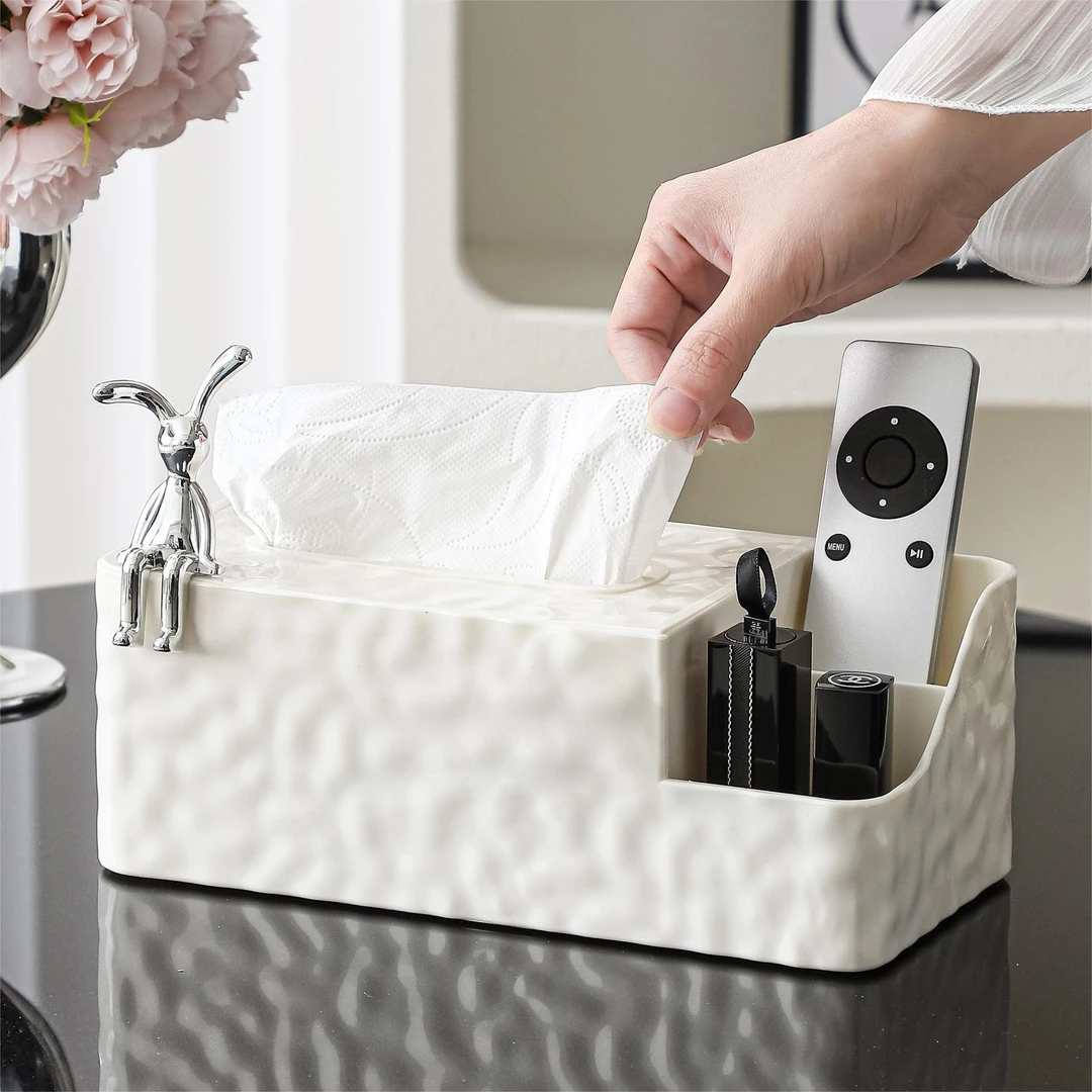 多功能抽纸盒家用纸巾盒客厅高档轻奢网红款桌面遥控器茶几收纳盒