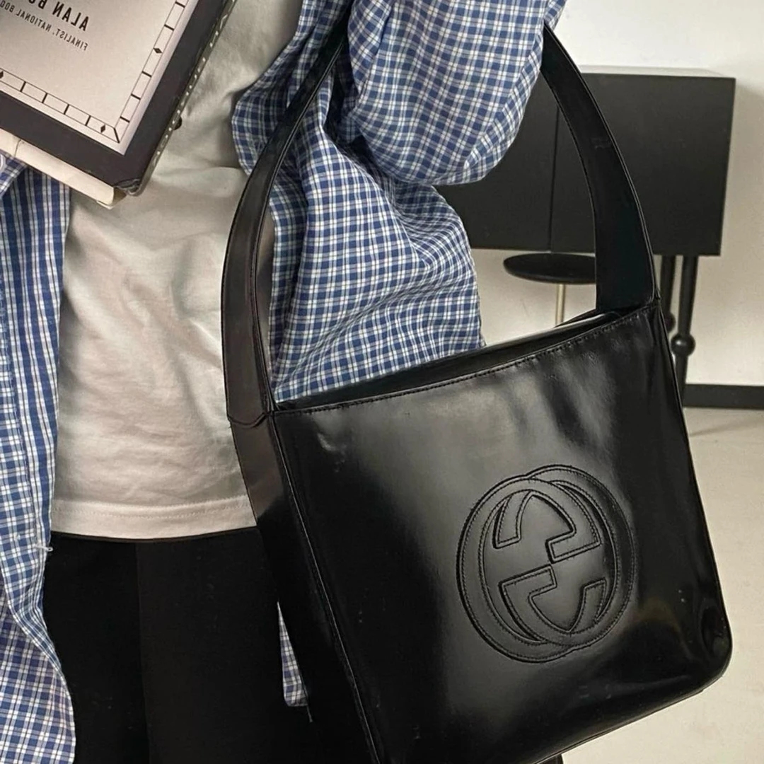 99新 GUCCI/古驰 大吉中古/Gucci古驰亮面单肩包