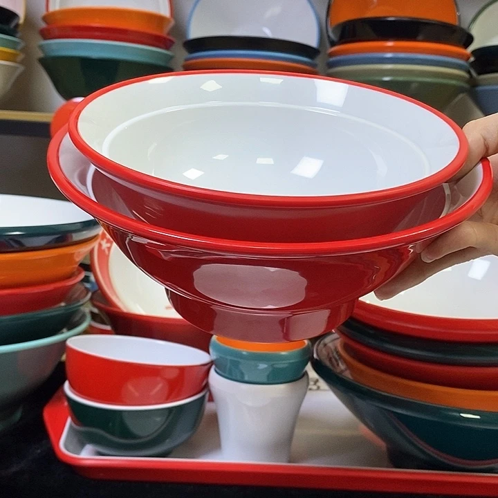 密胺650-7.5 寸5个红白8.5寸5个红白