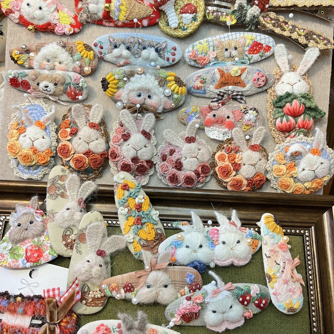 直播间选款成品单价链接，刺绣饰品（私自下单发空盒）