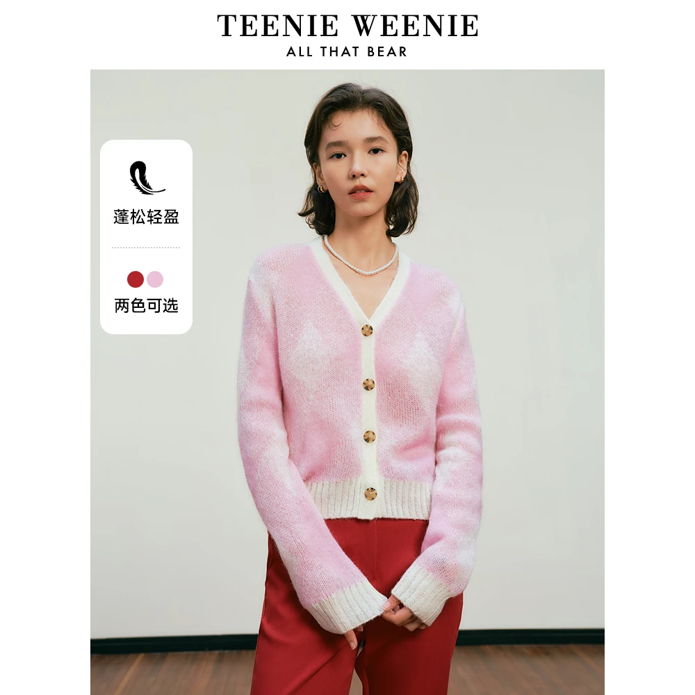 【达人专属】TeenieWeenie小熊2024年蓬松马海毛混纺毛TTCK245103I