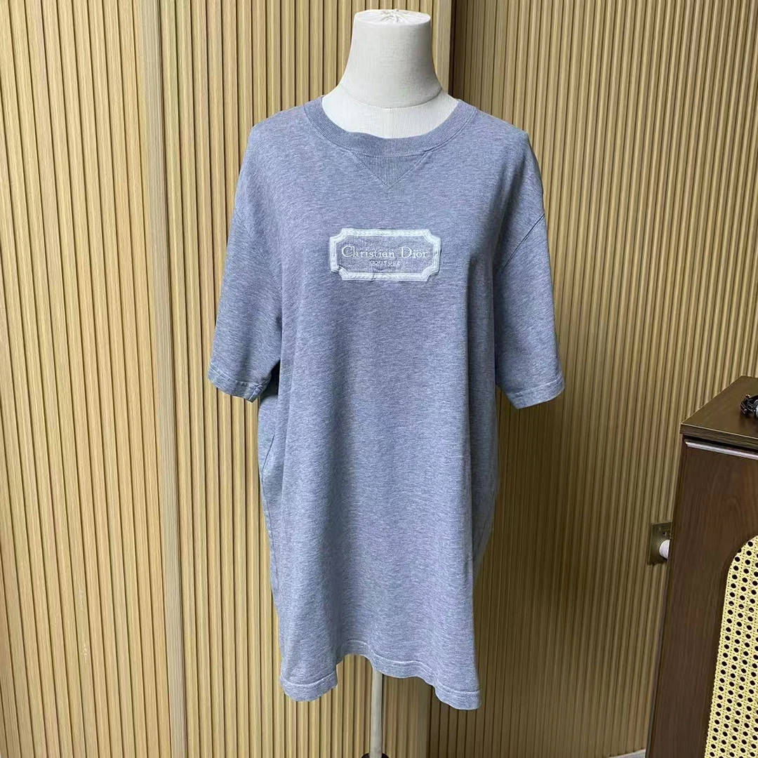 95新 DIOR/迪奥 迪奥灰色短袖L码/70290348