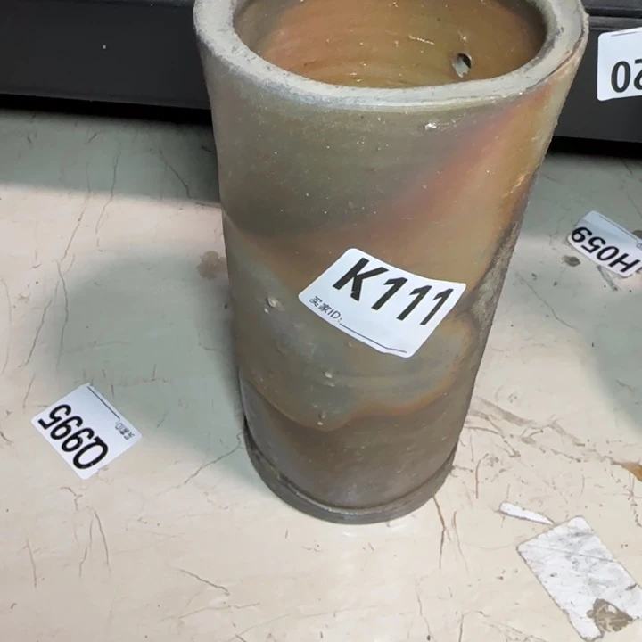 备前烧作品备前烧作品底部皮裂