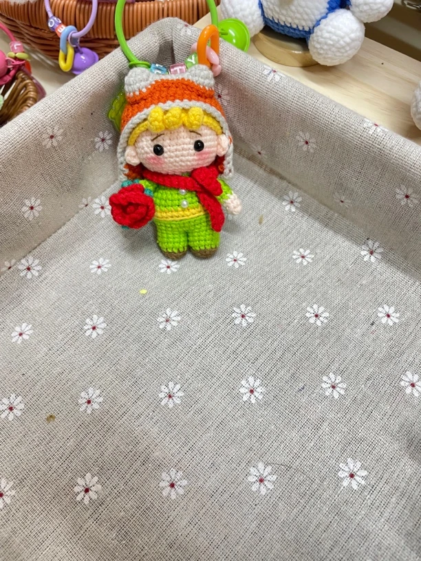 手工编织成品  小王子钥匙挂件 包包挂件