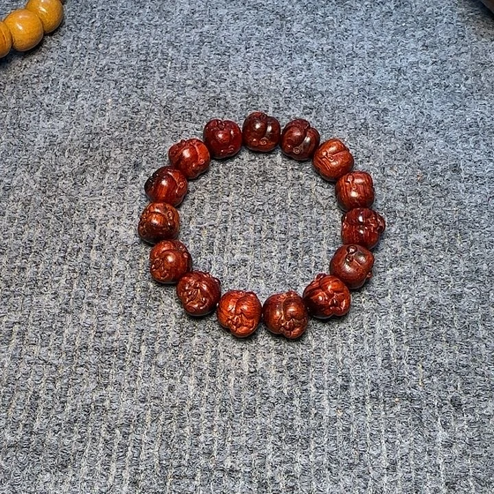 @***约檀香紫檀（小叶紫檀）全陈化老料把件串