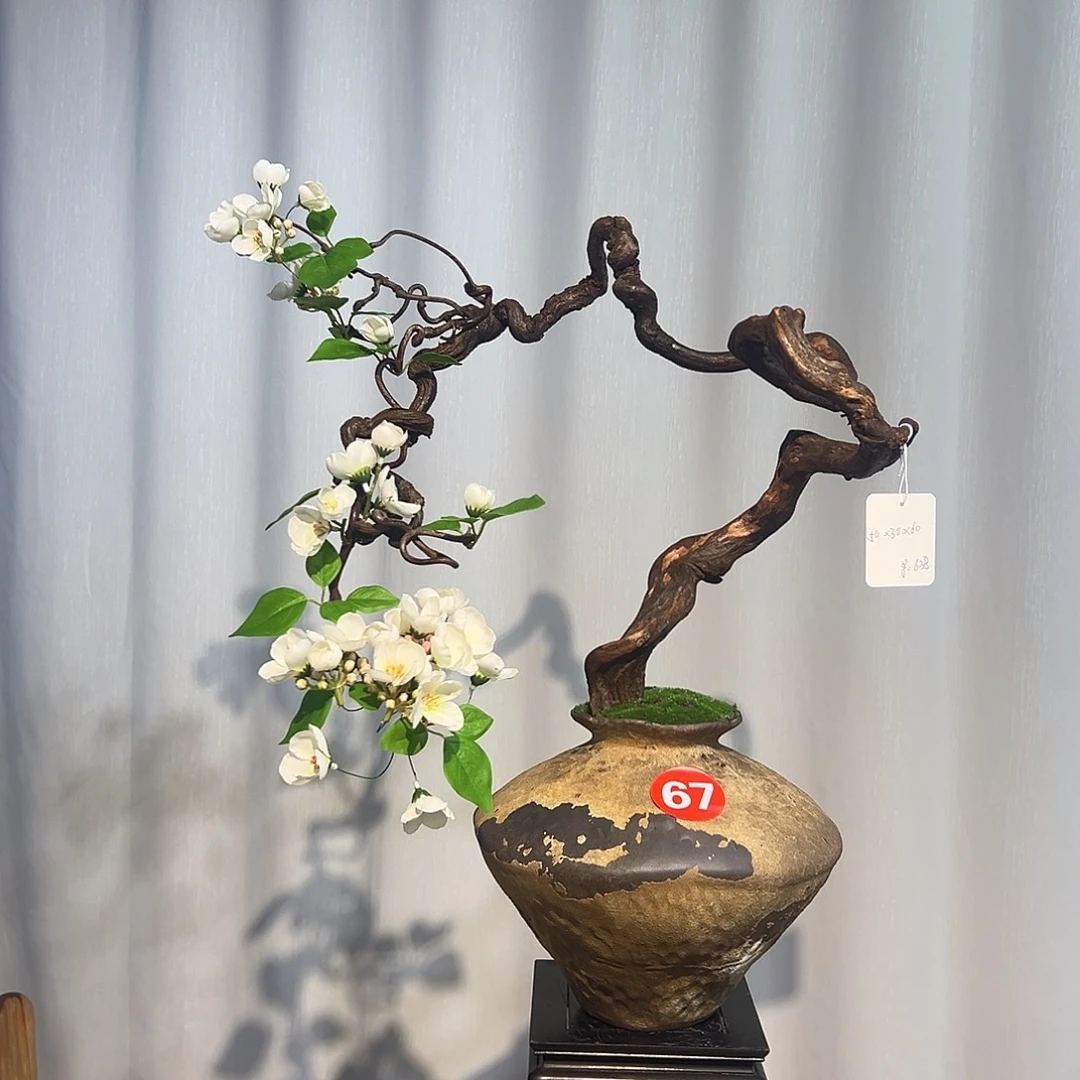 有机玻璃仿真花真根一物一拍