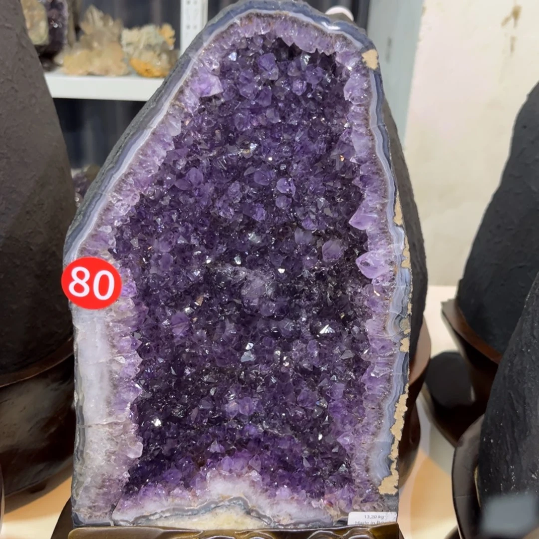 摆件紫晶未镶嵌水晶