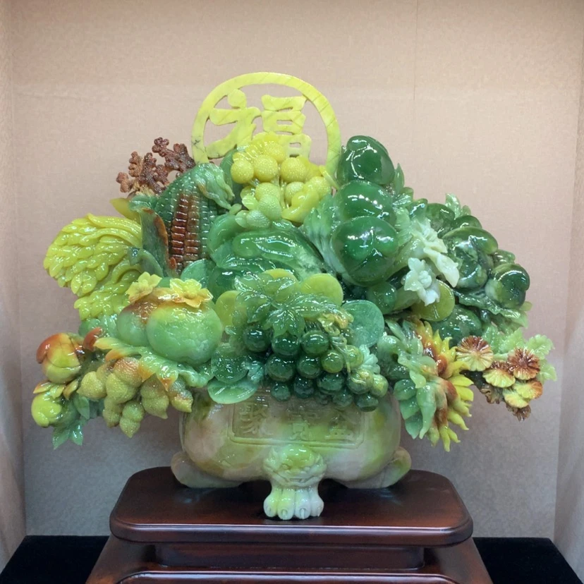 【闪购商品】未镶嵌蛇纹石玉摆件覆膜