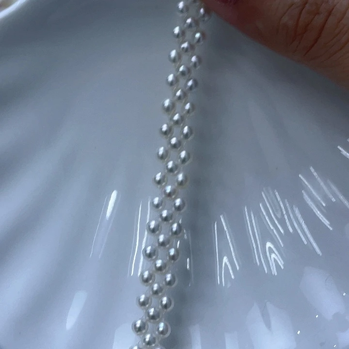 银S925镶嵌手绳淡水珍珠