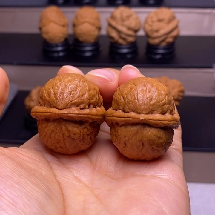 把件文玩核桃粗筋大屁桃45