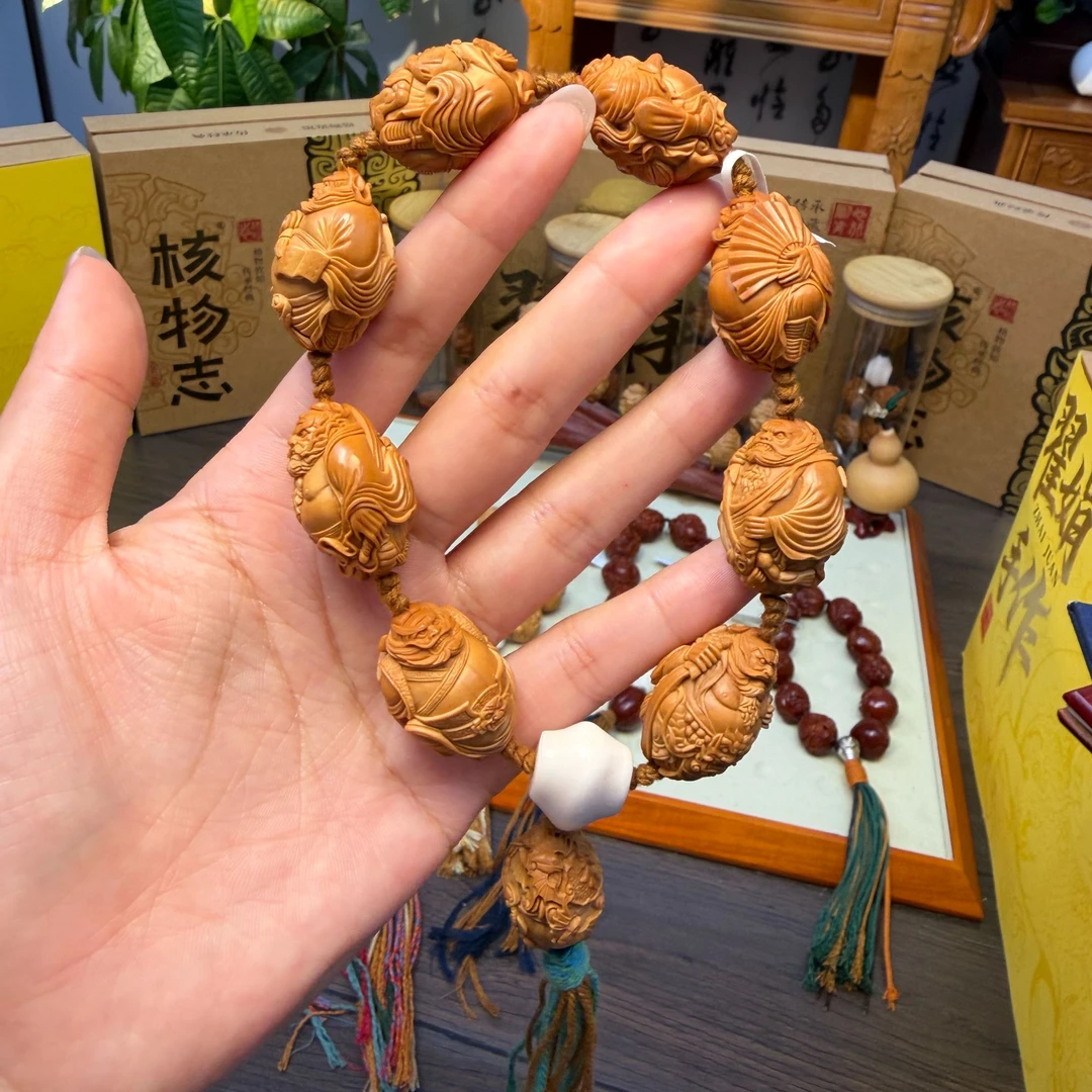 天官赐福纯手工橄榄核纯手工雕刻雕刻核雕小众文玩
