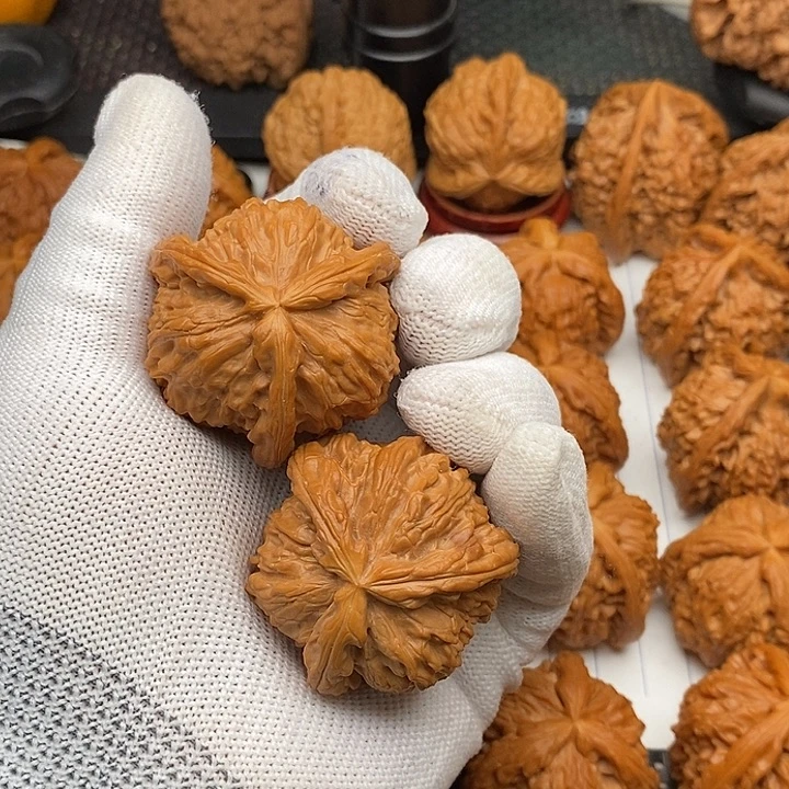 核桃手串/手链拼接白狮子了3