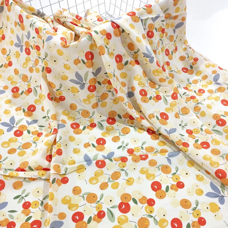 甜甜/小桔 精品棉绸布料 夏季凉爽莱赛尔人造棉绵绸 服装裙子面料