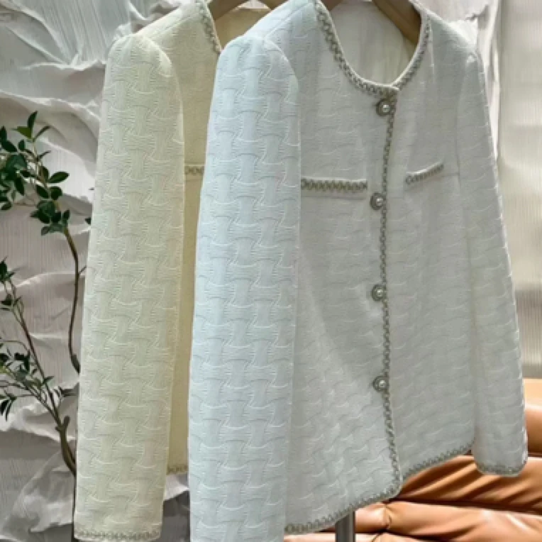 W015 春款高定小香风短外套 名媛气质百搭