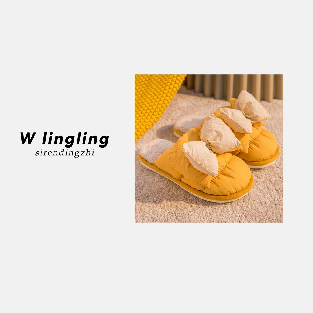 玲姐定制-女棉拖鞋秋冬新款毛绒地板拖加绒加厚棉拖鞋418612