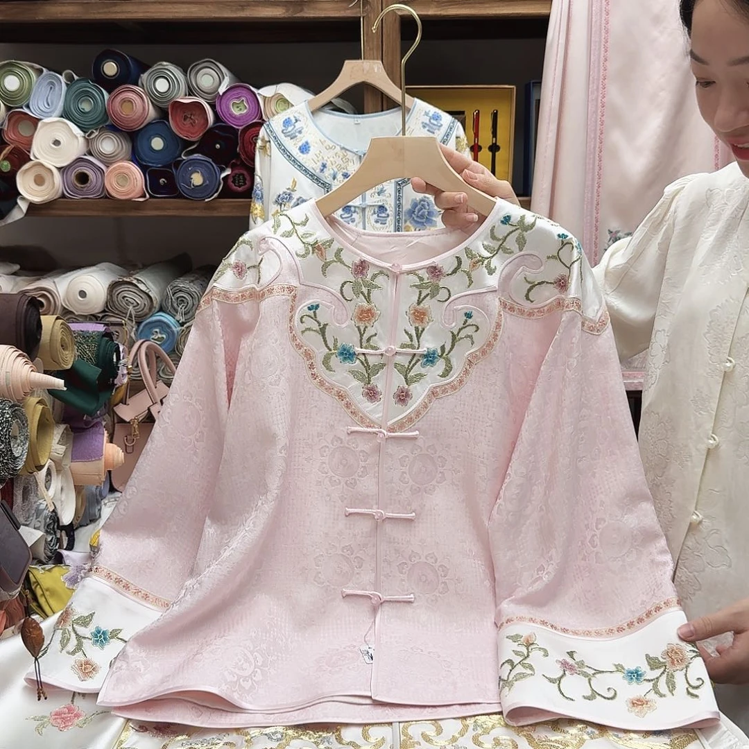 苏绣太太服27胸围106衣长62