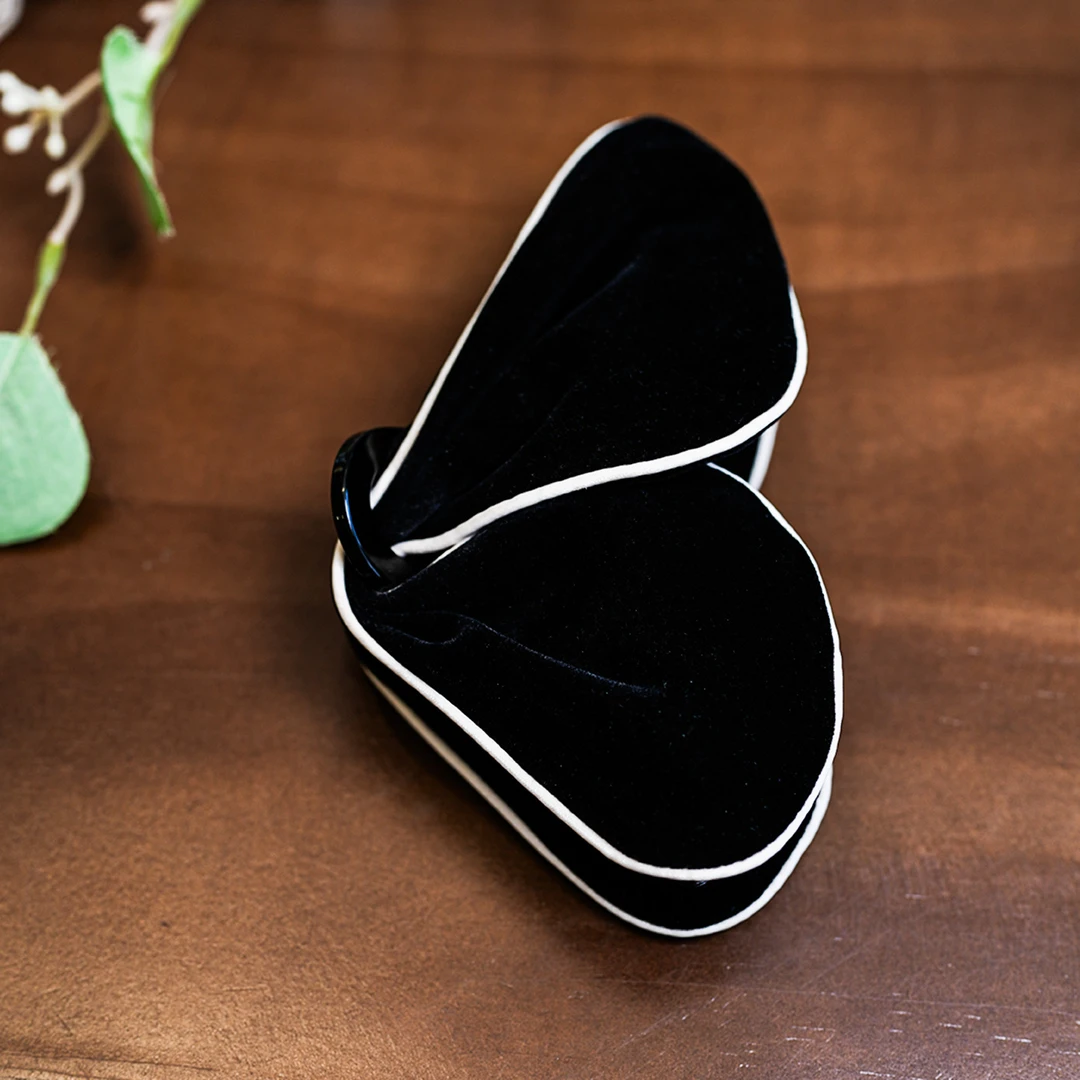 枫竺女装阿楠anan 精致复古丝绒蝴蝶实用便捷发夹长度13cm