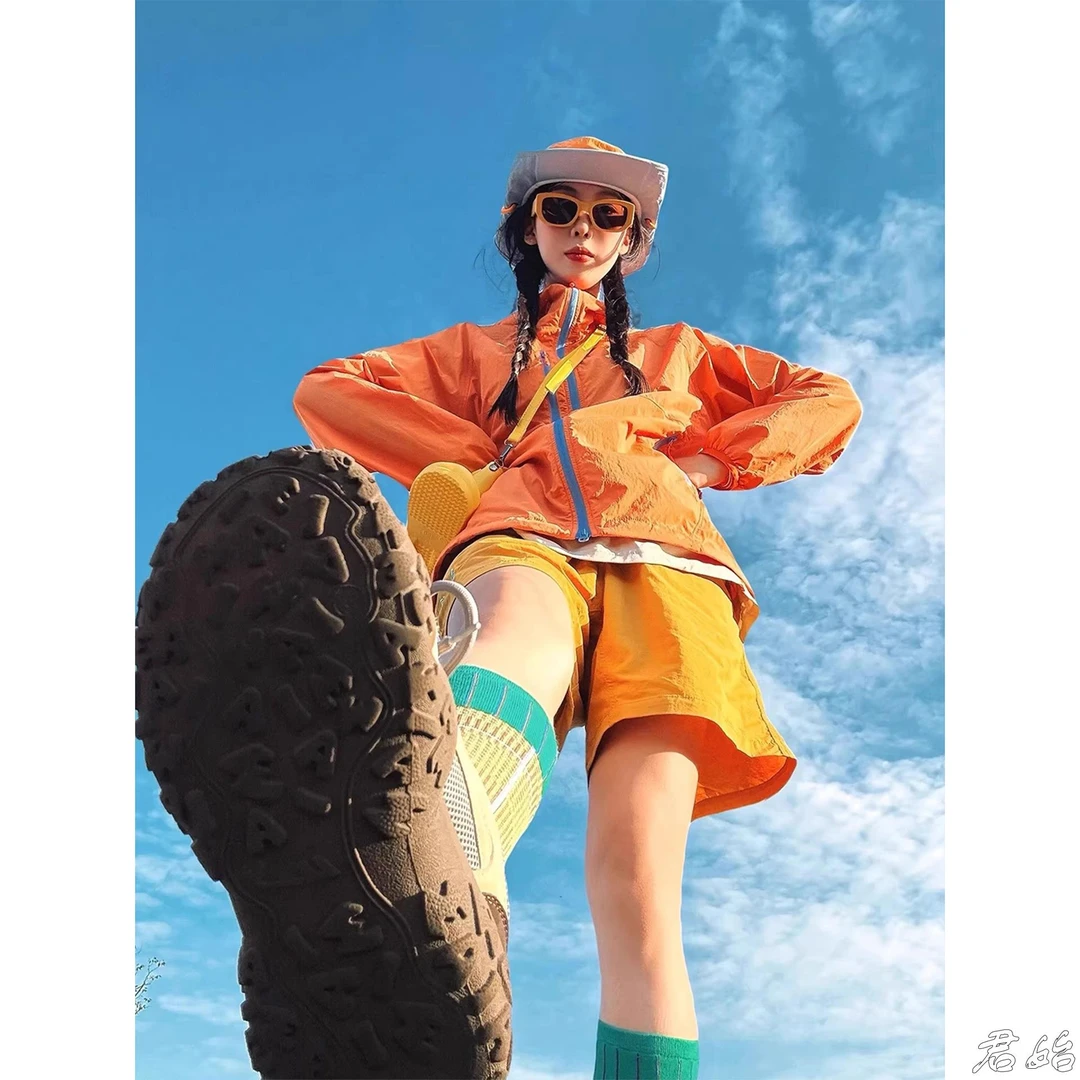 2025年爆款速干防晒衣套装女轻薄外套户外登山服多巴胺服装女女款