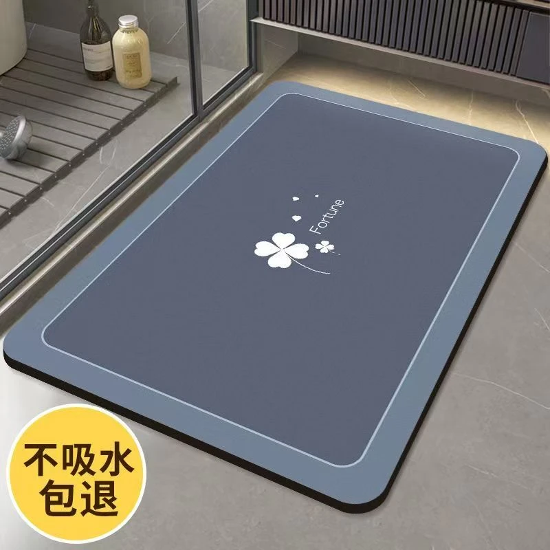 速干家用防滑门垫硅藻泥脚垫厨房地垫吸水防滑垫浴室垫地毯门口垫