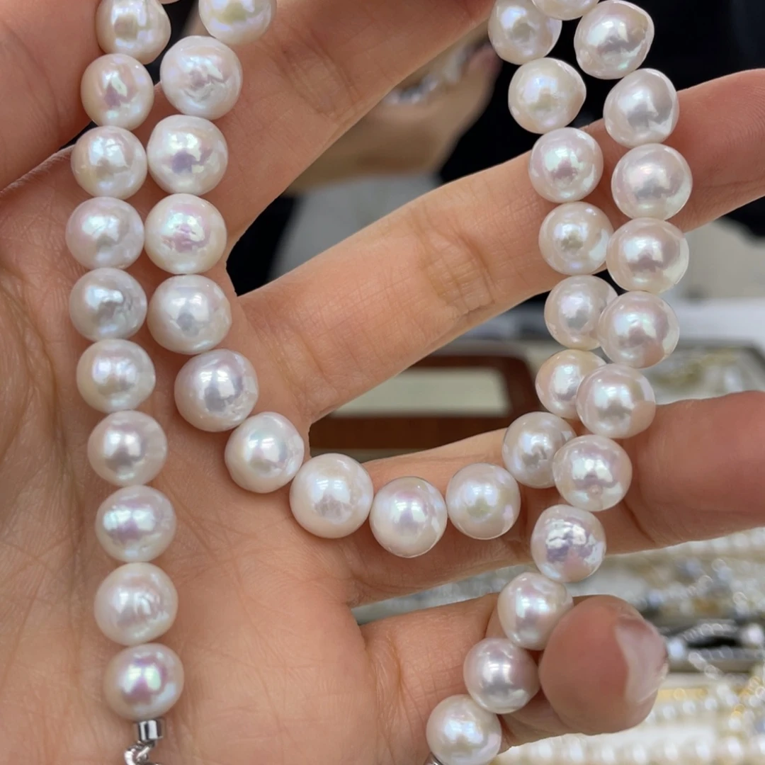 银S925镶嵌淡水珍珠颈饰