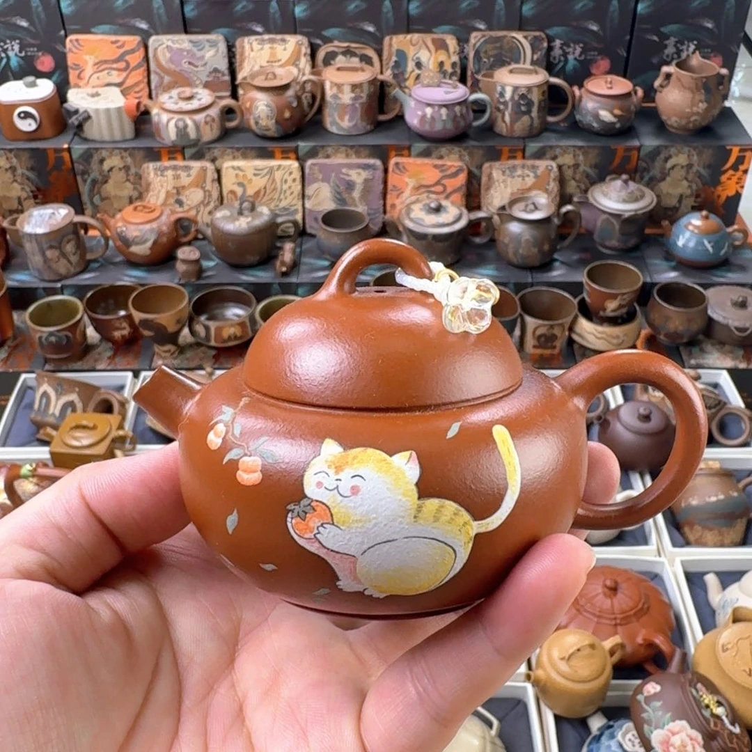 茶壶紫砂140cc原矿精工半手