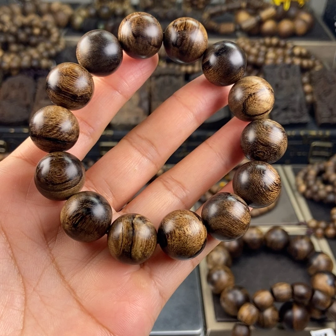 手串沉香盏**来越南黄棋楠虎斑留疤