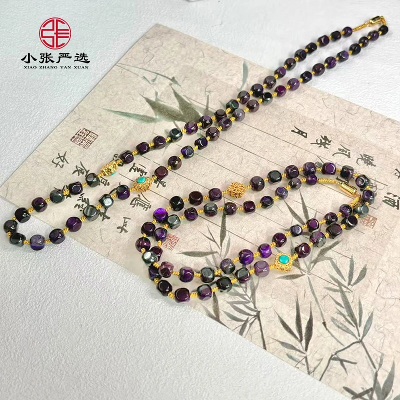 【小张严选】SS93806 舒俱来随型方粒设计款项链 多样发其一