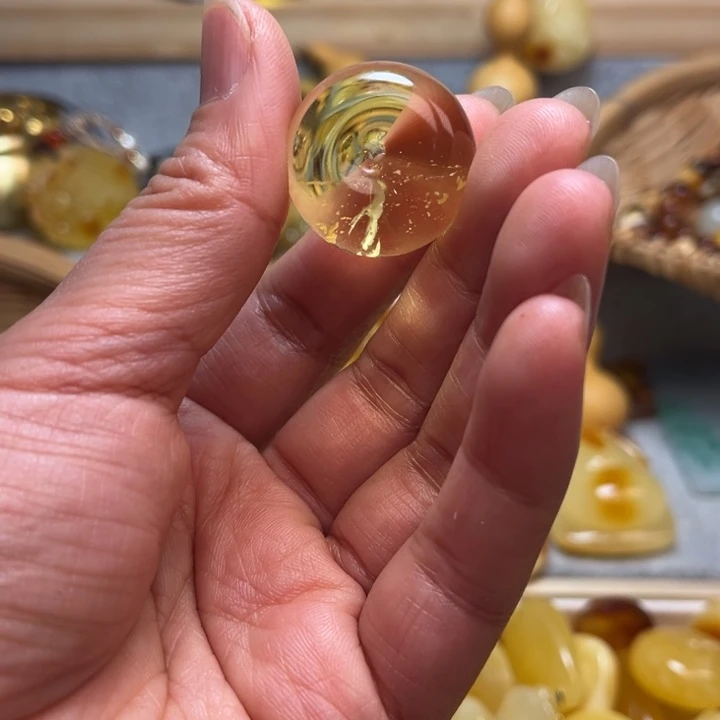 蜜蜡颈饰未镶嵌萌*蜜蜡