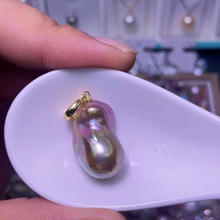 颈饰合金淡水珍珠25