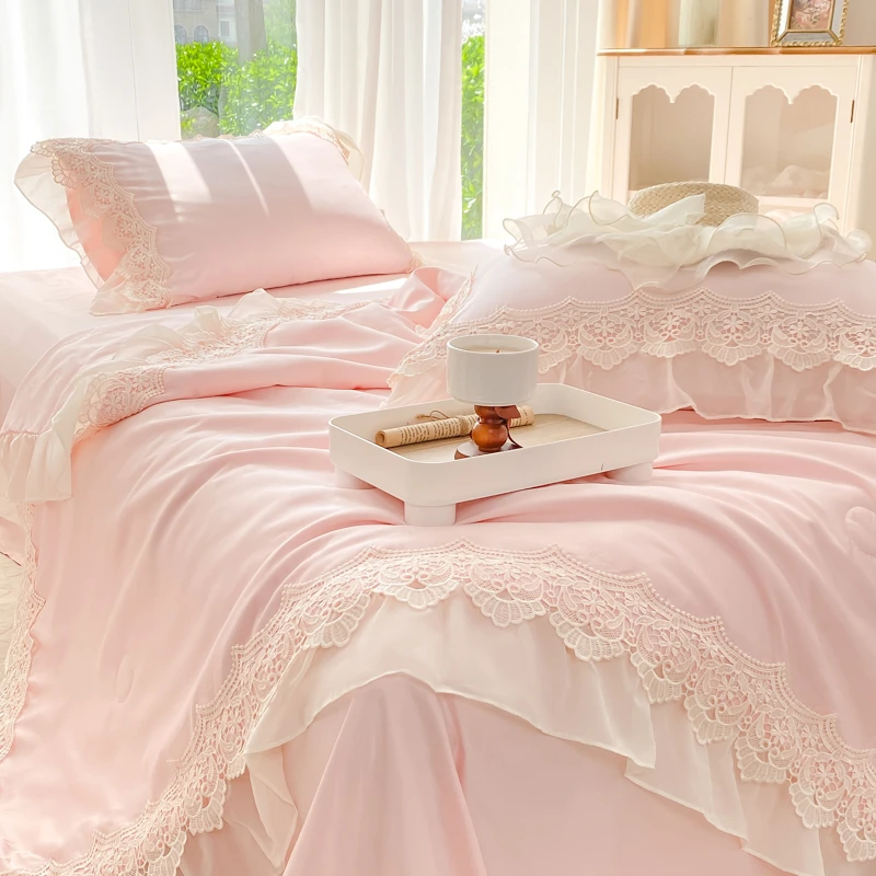 公主风四件套床单家纺床上用品以直播间展示为准，听主编编号下单