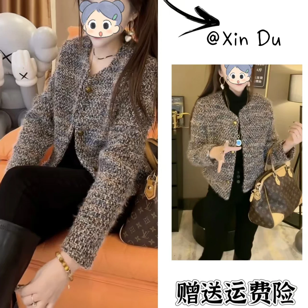 2025秋季新款时尚显瘦气质女士网红洋气外套百搭款D23437