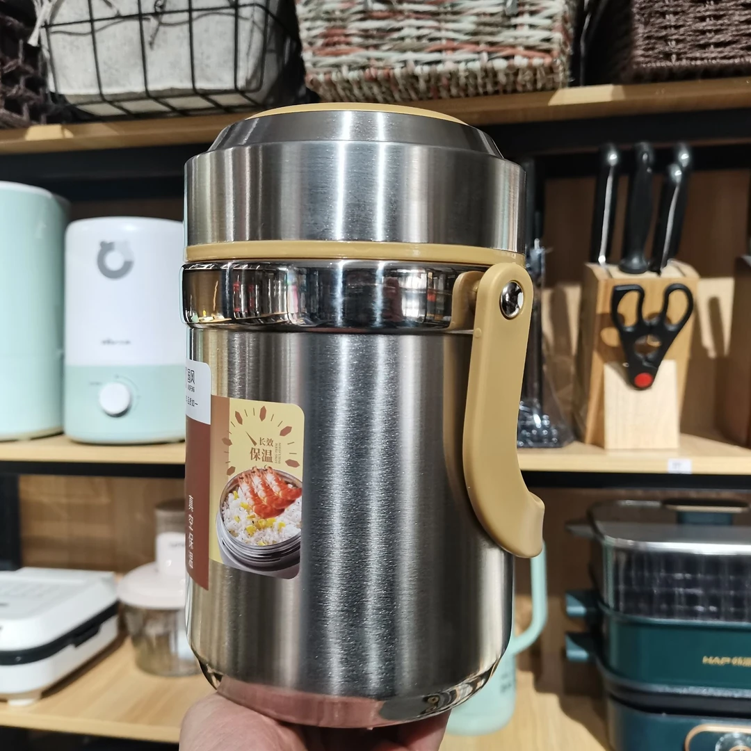 大容量真空保温提锅304不锈钢便携分格保温桶