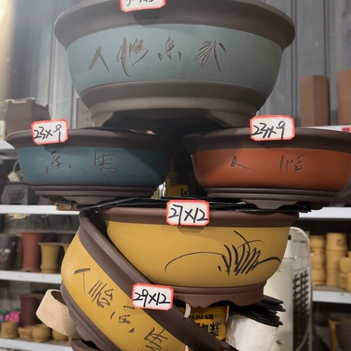 紫砂花盆100-6。