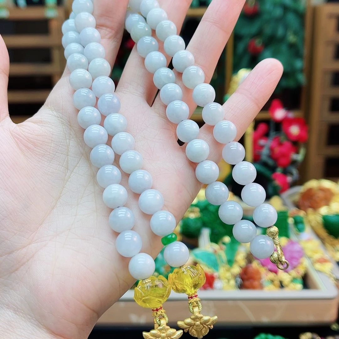 颈饰银S925镶嵌翡翠48小时鉴赏期1