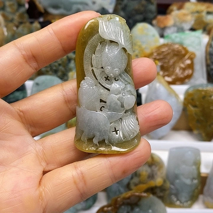 未镶嵌定制翡翠挂件4