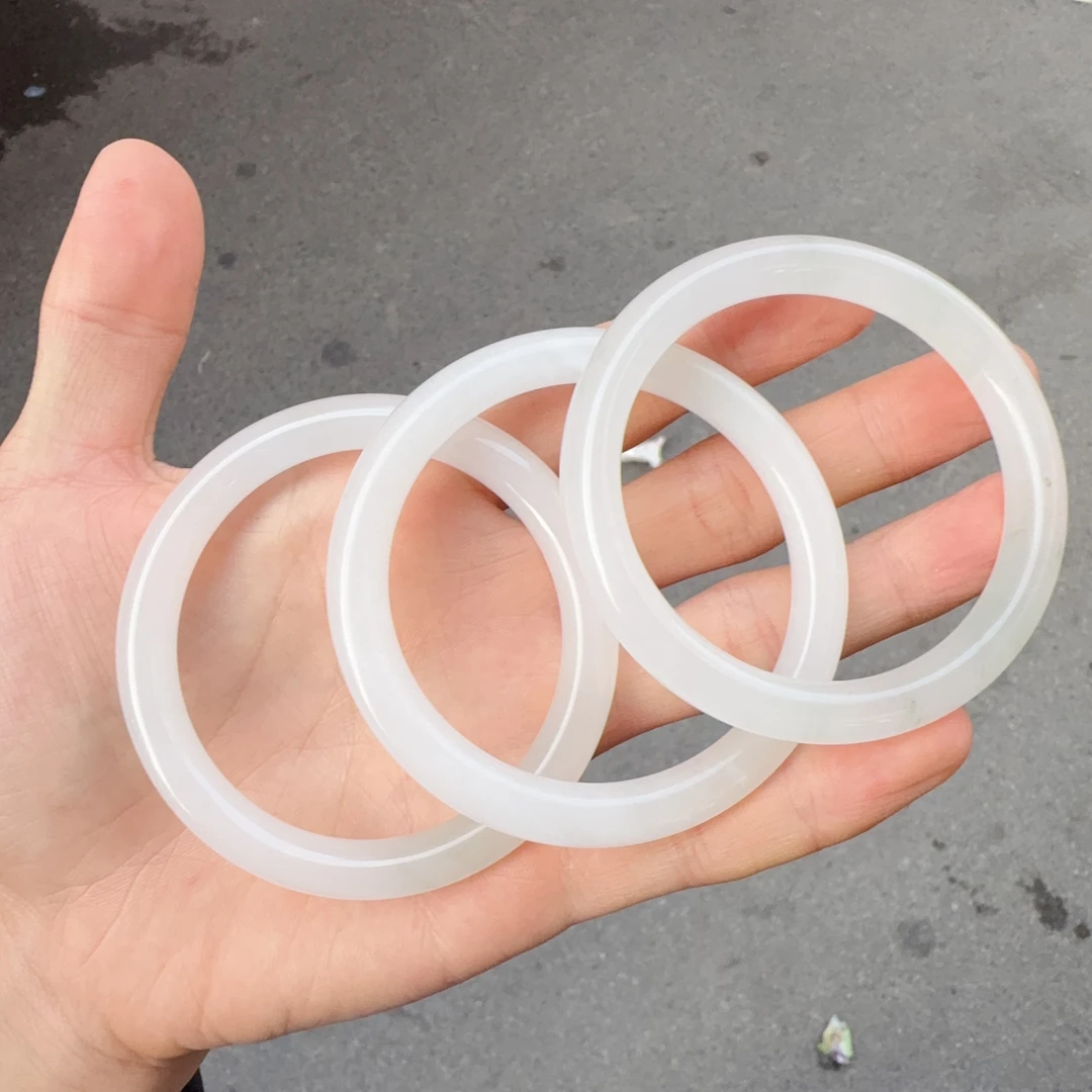 天然天山翠细圆条手镯多样性拍一发一Ln