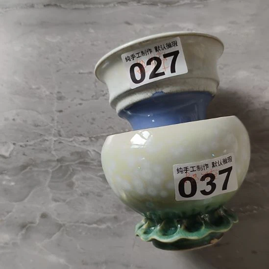 把***色景德镇手工高温陶瓷，中号两只盆福利不退不换