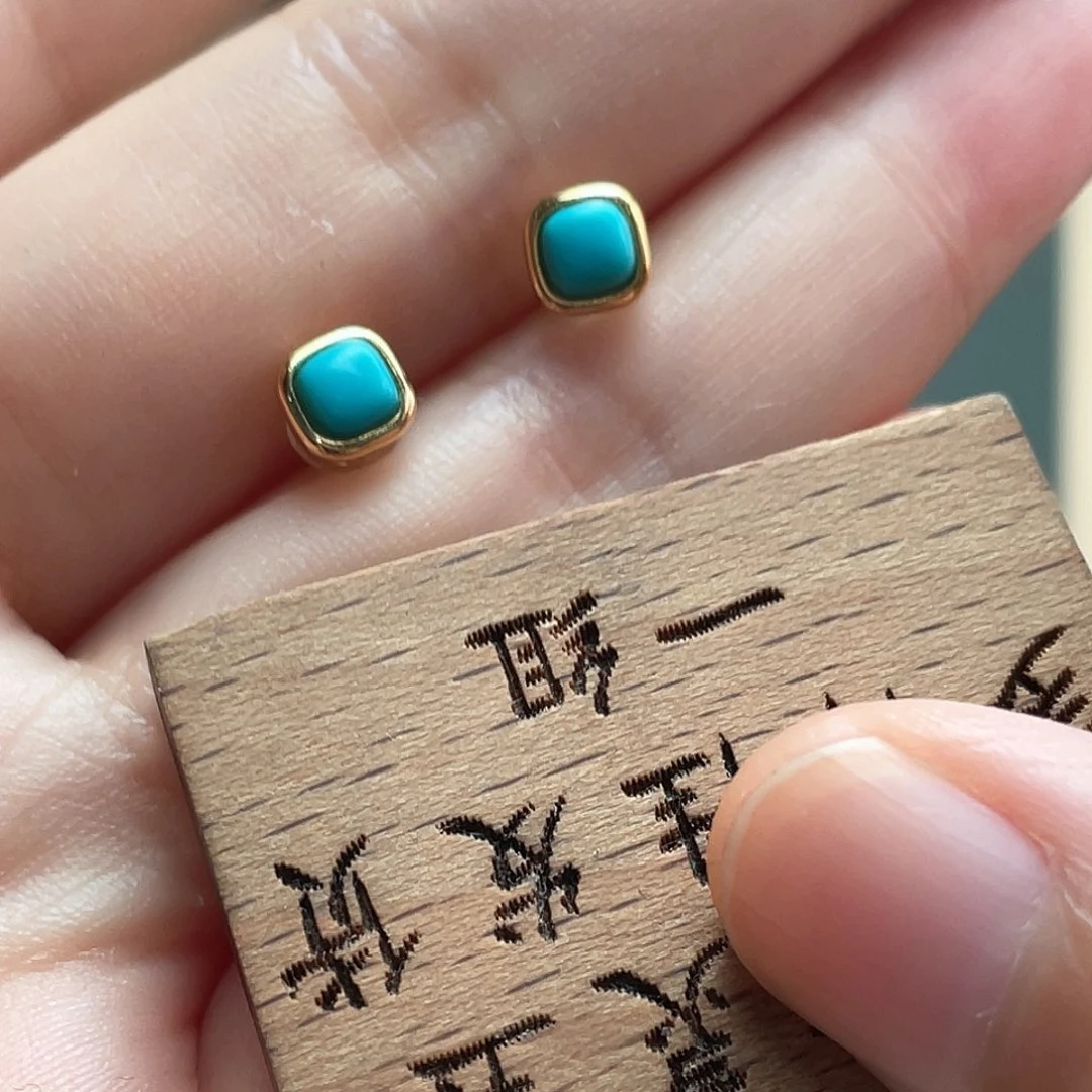 绿松石银S925镶嵌颈饰