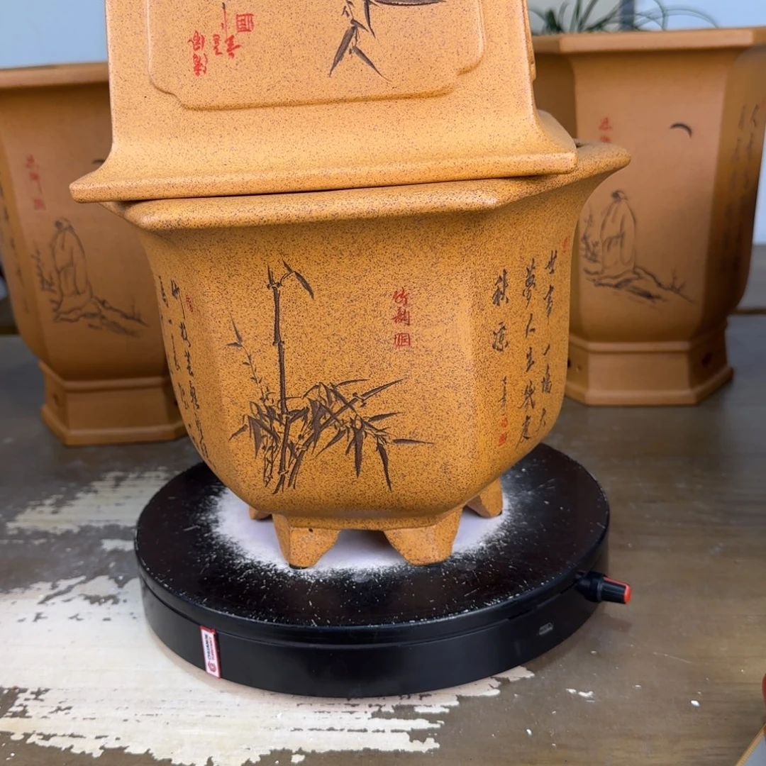 人***歌花盆紫砂紫砂花盆2个