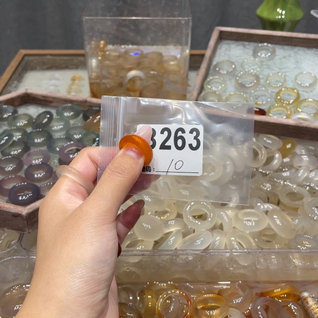 玛瑙/玉髓未镶嵌戒指263