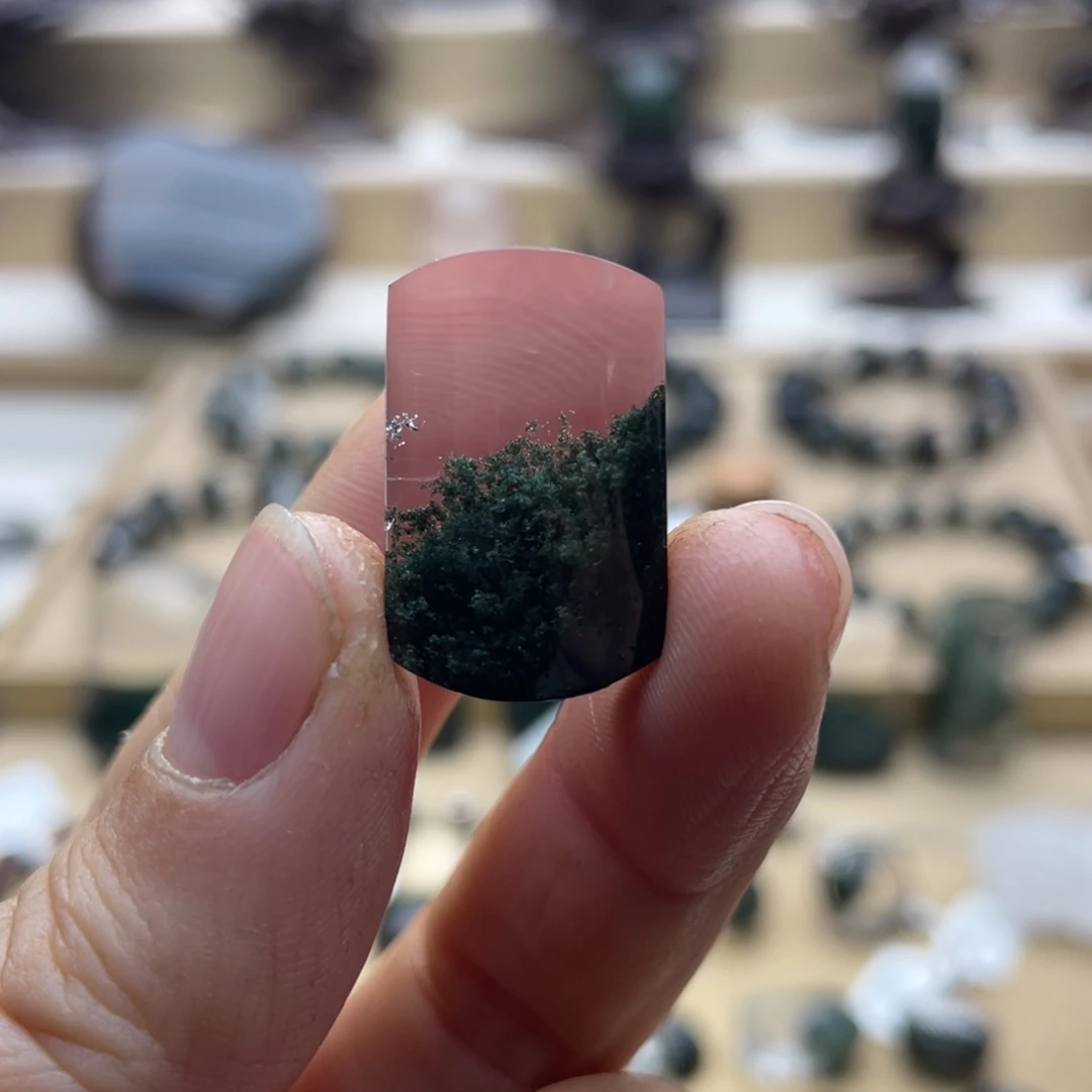 水晶颈饰未镶嵌绿幽灵聚宝盆无事牌