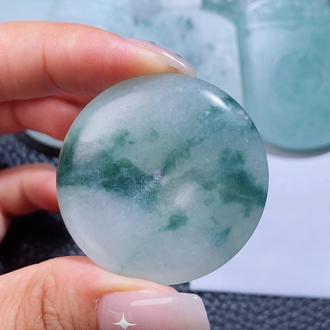 定制翡翠未镶嵌毛货付款后确认抛光