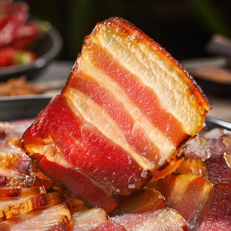 ①【五花肉】柴火烟熏五花肉恩施高山农家腊肉