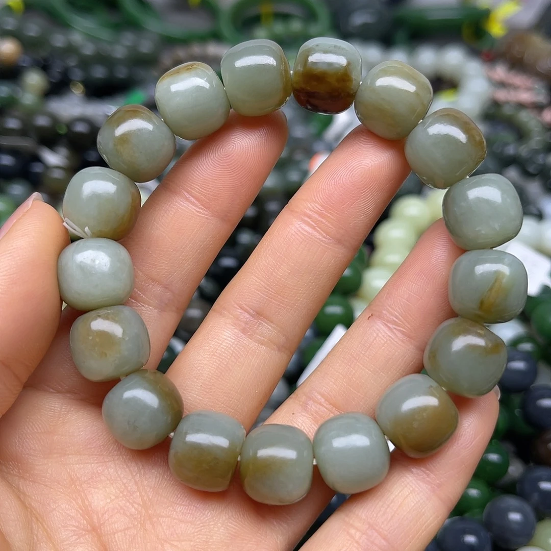 和田玉未镶嵌手链