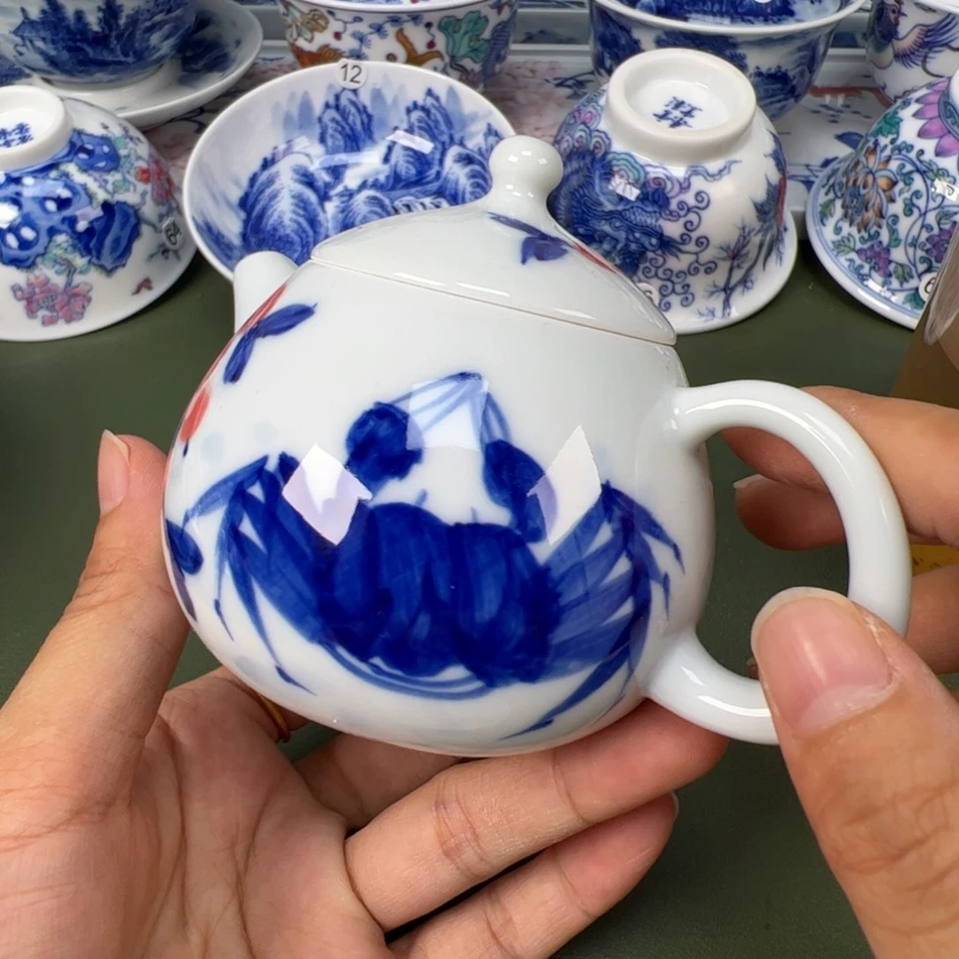 景德镇纯手工纯手绘茶具木木71