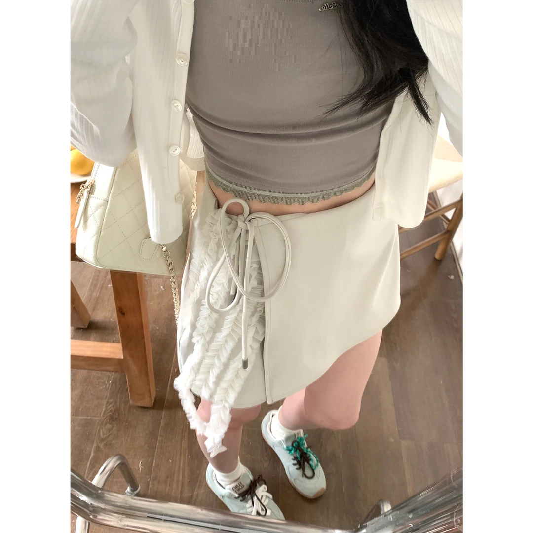 现Even一雯【银月之花】韩系高智感小众设计高腰百搭春夏休闲半身裙