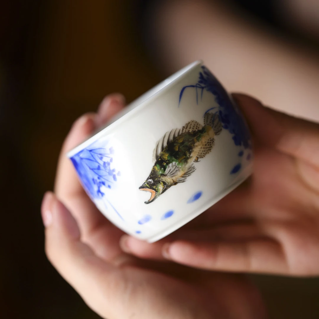 小桥-联名款和为贵缸杯-陶瓷纯手工手绘有差异全手工复古主人杯