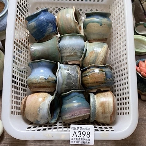 紫砂花盆398微瑕品口径4到6左右